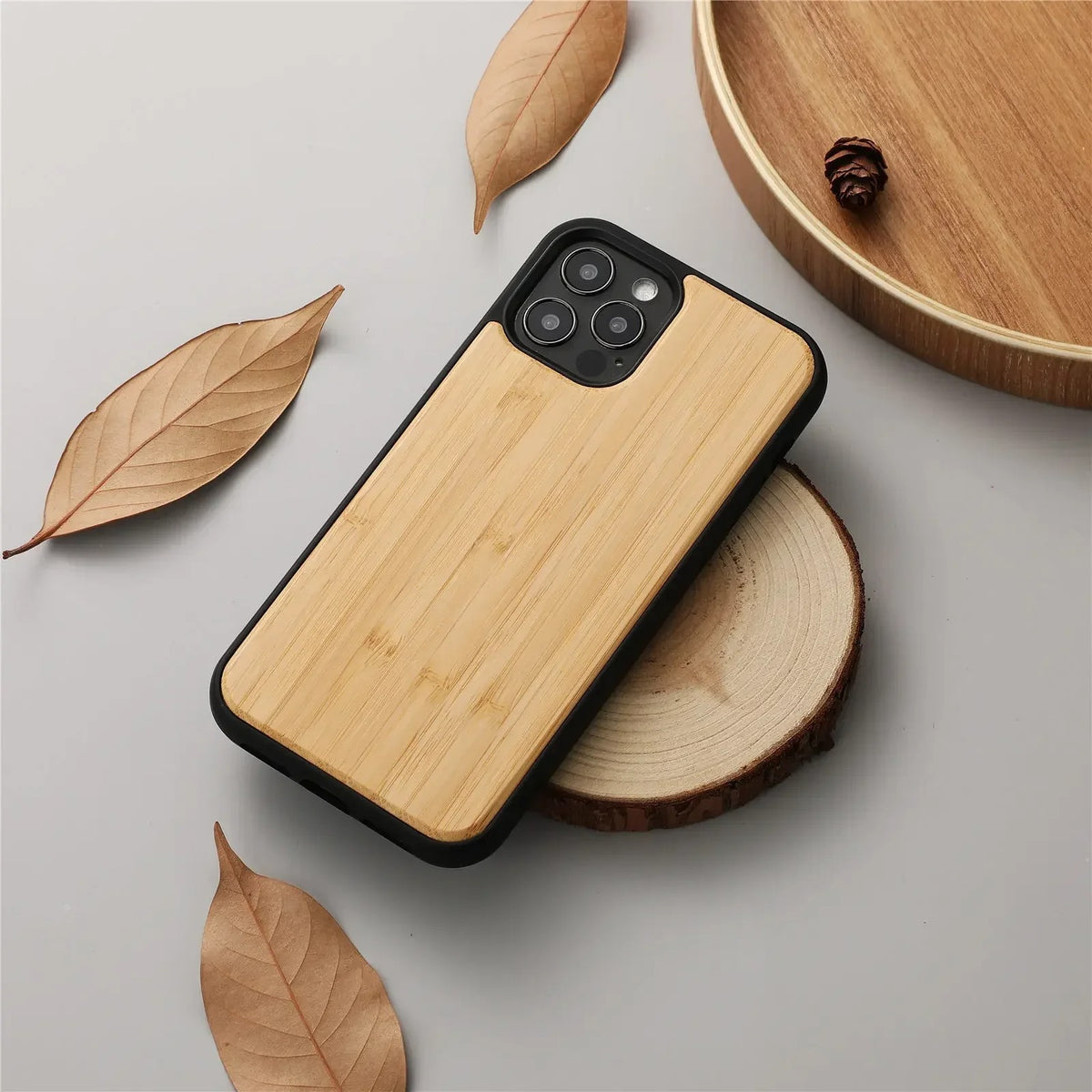 Case de iPhone Noz de Bambu