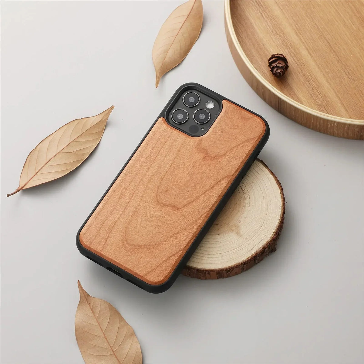 Case de iPhone Noz de Bambu