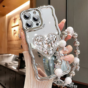 Case de iPhone Silver Heart