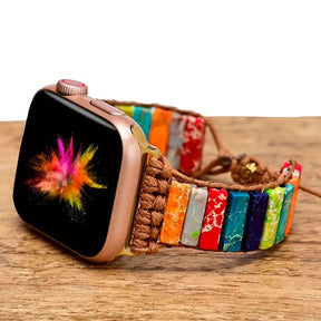 Pulseira de Pedras Naturais 7 Chakras Apple Watch