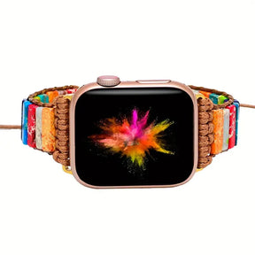 Pulseira de Pedras Naturais 7 Chakras Apple Watch