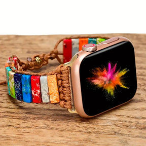 Pulseira de Pedras Naturais 7 Chakras Apple Watch